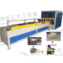 Plywood Block Nailing&Cutting Machine Chinese Automatic Wooden Pallet Building Machine, Wood Brick Making Machine